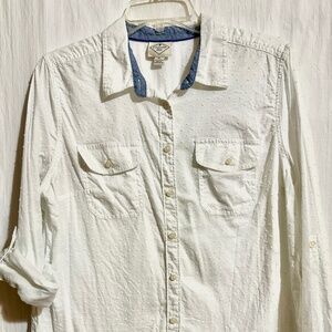 PL St John’s Bay button down textured shirt